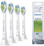 Philips Sonicare Original W2 Optimal White Replacement Toothbrush Heads, 4-Pack White, Standard Sonic Toothbrush Heads, Model HX6064/10 with BrushSync Technology