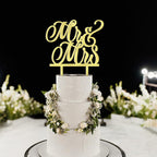 Acrylic Mr & Mrs Cake Topper, Bride and Groom, Wedding/Anniversary Decor(Acrylic Mr & Mrs)