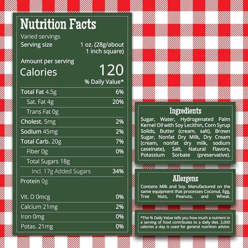 Valley Fudge, Vanilla Fresh Artisan Fudge, Real Butter, Gourmet Candy, Half Pound Package