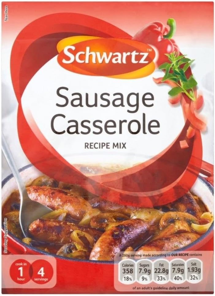 Schwartz Sausage Casserole Recipe Mix (35g) - Pack of 6