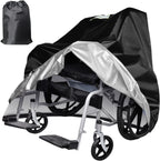 Wheelchairs Cover Waterproof, Reflective Handle,Heavy Duty Outdoor Protective for Travel Wheelchair,Electric Wheelchair,Protector from Dust Dirt Snow Rain Sun Rays, 39.4”×39.4”×29.5” Black