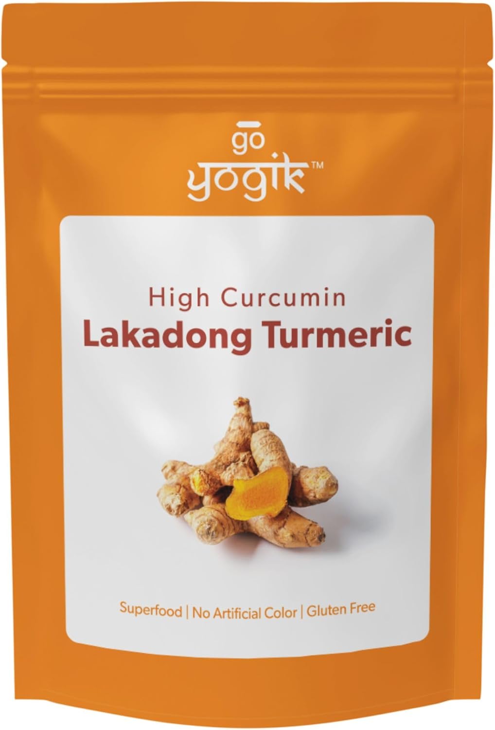 Go-Yogik Lakadong Turmeric Powder-5.3oz/150g, High Curcumin (>9%) | Certified Organic (NPOP – India)| Add in Smoothies,cooking, teas, latte |Lab Tested, Traditionally Grown, Sun Dried.