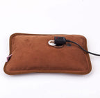 Rechargeable hot Water Bottle, Random Color, with high- Quality Plush Cover to Relieve Stress and Warm the Whole Body.