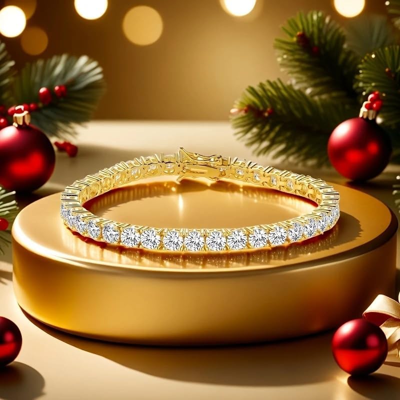 Luxury-inspired dazzling zircon tennis bracelet Minimalist women's everyday dating fashion jewelry accessory