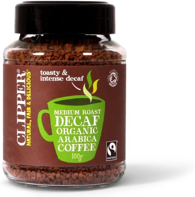 Clipper Fairtrade Organic Decaffeinated Freeze Dried Arabica Coffee (100g)