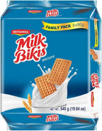 Britannia Milk Bikis Biscuits 19.04oz (540g) | Crunchy Milk Biscuits – Kids’ Favorite Snack for Breakfast & Tea Time