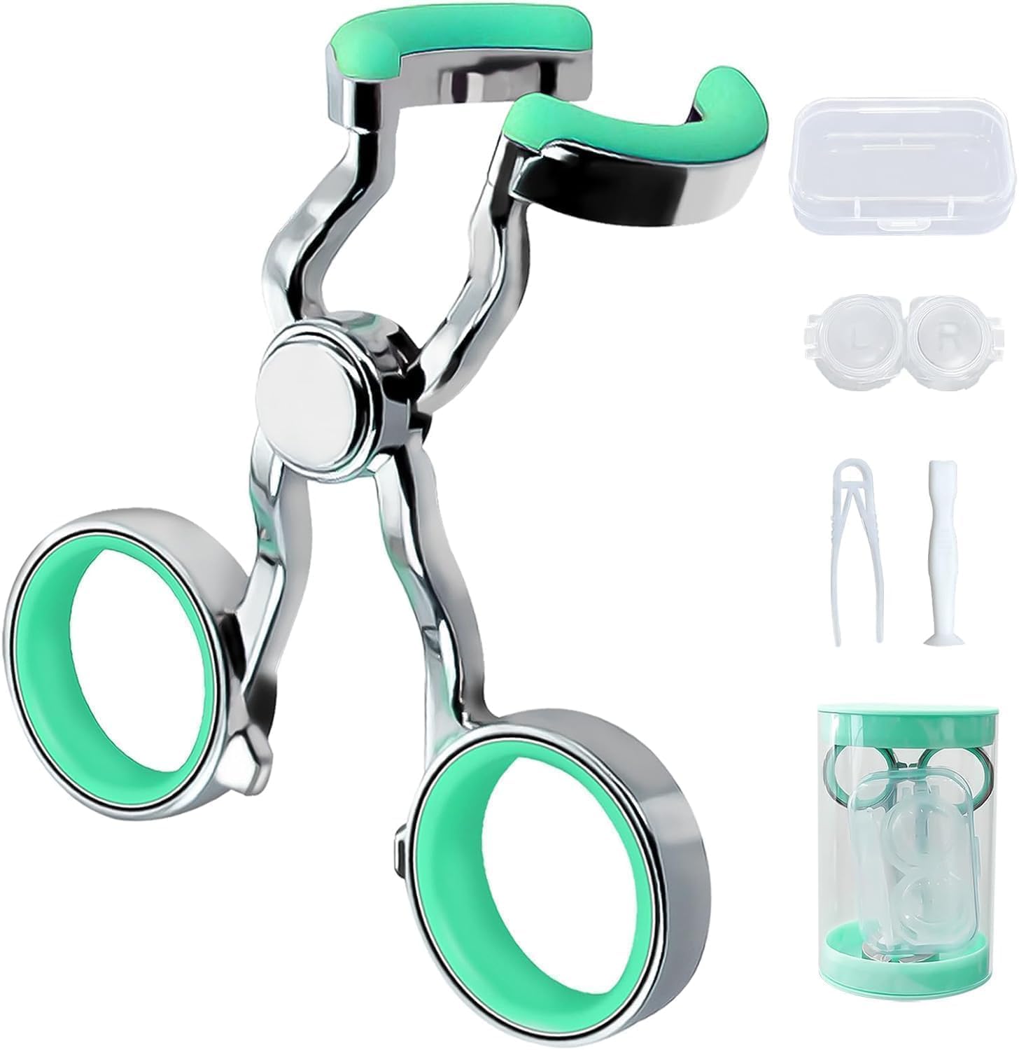 Bizzico Contact Lens Applicator Tool,Contact Lens Remover Tool Easy Apply/Remove,Easy-to-Use Tool for Beginners,Green