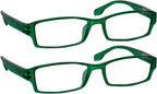 TruVision Readers OTC Reading Glasses, Comfort Spring Hinges for Men and Women, 9501-2 Pk