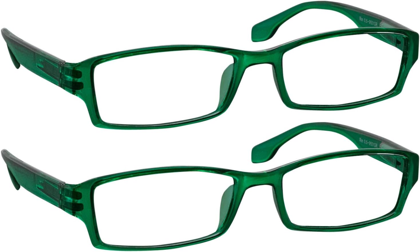 TruVision Readers OTC Reading Glasses, Comfort Spring Hinges for Men and Women, 9501-2 Pk