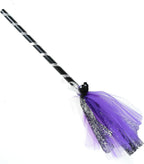 BinaryABC Halloween Witches Broom Plastic Spider Broom Witch Broomstick,Halloween Witch Decoration Props,Witch Costume Accessories,Halloween Supplies