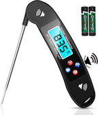 Digital Talking Thermometer for The Blind, Waterproof Instant Read Food Thermometer with Talking Function & Backlight, Meat Thermometer with Probe for Cooking and Grilling, and More