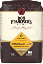 Don Francisco's Hawaiian Hazelnut Ground Coffee, Medium Roast – 100% Arabica, Flavored Coffee, 20 oz Bag