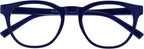 OPULIZE BLU Blue Light Blocking Reading Glasses for Women Men, Cool Round Frame with Anti-Glare Computer and Gaming Eyewear, UV and Eyestrain Protection, Blue +1.50 (Pack of 1)