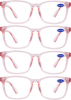 4 PACKS Blue Light Blocking Reading Glasses Women 1.0 1.25 1.5 1.75 2.0 2.25 2.5 2.75 3.0 3.5 4.0 5.0 6.0