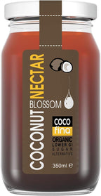 Cocofina Organic Low Glycemic Unrefined Coconut Sugar Nectar in Glass Jar 350 ml