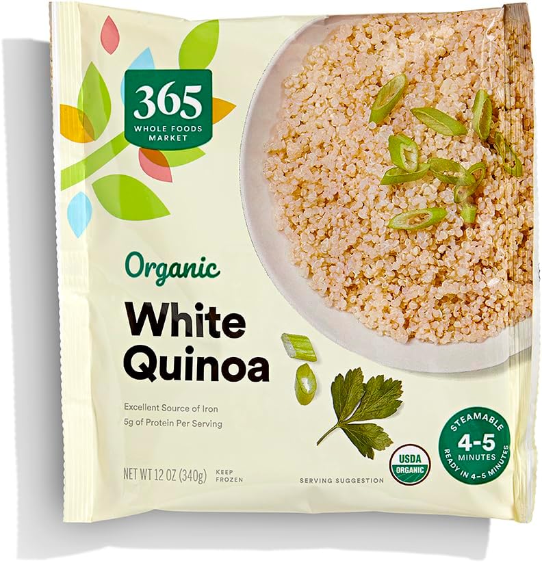 365 by Whole Foods Market, Organic White Quinoa, 12 oz, (Frozen)