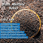 SPICES VILLAGE Yellow Mustard Seeds & Black Mustard Seeds [8oz each] - Kosher, Gluten Free, Non GMO, Resealable Bulk Bag
