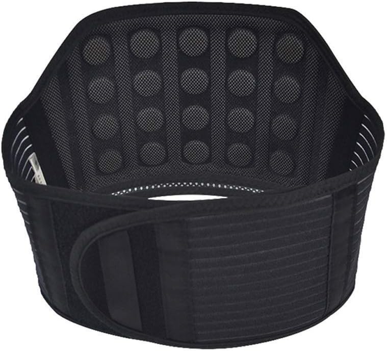 21 Magnets Lumbar Lower Bad Back Pain Relief Support Belt Brace Muscle Soreness ForMen and Women Warming Back and Abdominal (Size : L)
