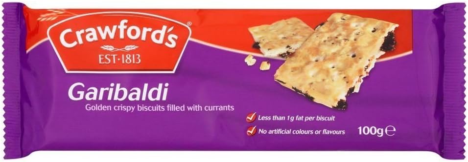 Crawfords Garibaldi - 100g - Pack of 8 (100g x 8)