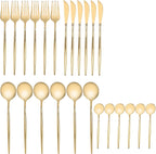 Tbest Spoons Kitchen Stainl Steel Cutlery 24-Piece Set Fork And Spoon Portuuese Knife And Fork Spoon Set Ld Spoon And Fork