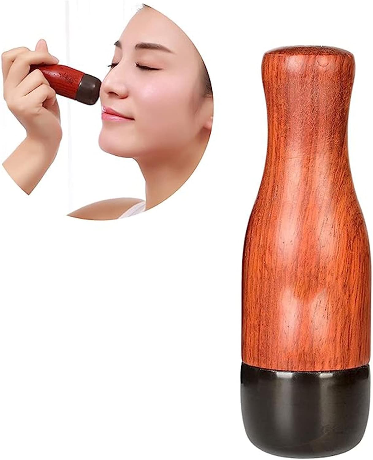 Hot Stone Electric Massager, Heating Massager Gua Sha with 5-Speed Temperature Control for Facial Massage Beauty Health Skin Care Face Lift