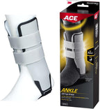 ACE Brand Adjustable Stirrup Ankle Brace, Left or Right Firm Support Ankle Brace for Sprained Ankles and Injury Recovery, Features Pre-Inflated and Adjustable Air Cells for Improved Comfort