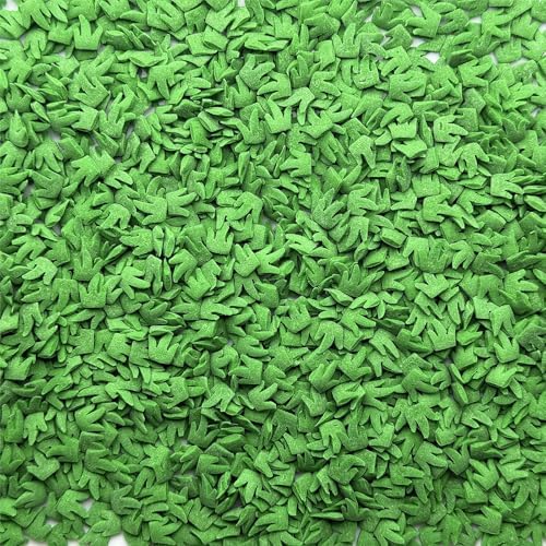 SE Si&Moos Green Grass Sprinkles for Cake Decorating Edible Grass Confetti Green Sprinkles for Cupcakes St.Patrick's Day Cupcake Toppers Edible Confetti Cake Decoration Party Wedding Baby Shower Holiday Supplies 2.47 OZ