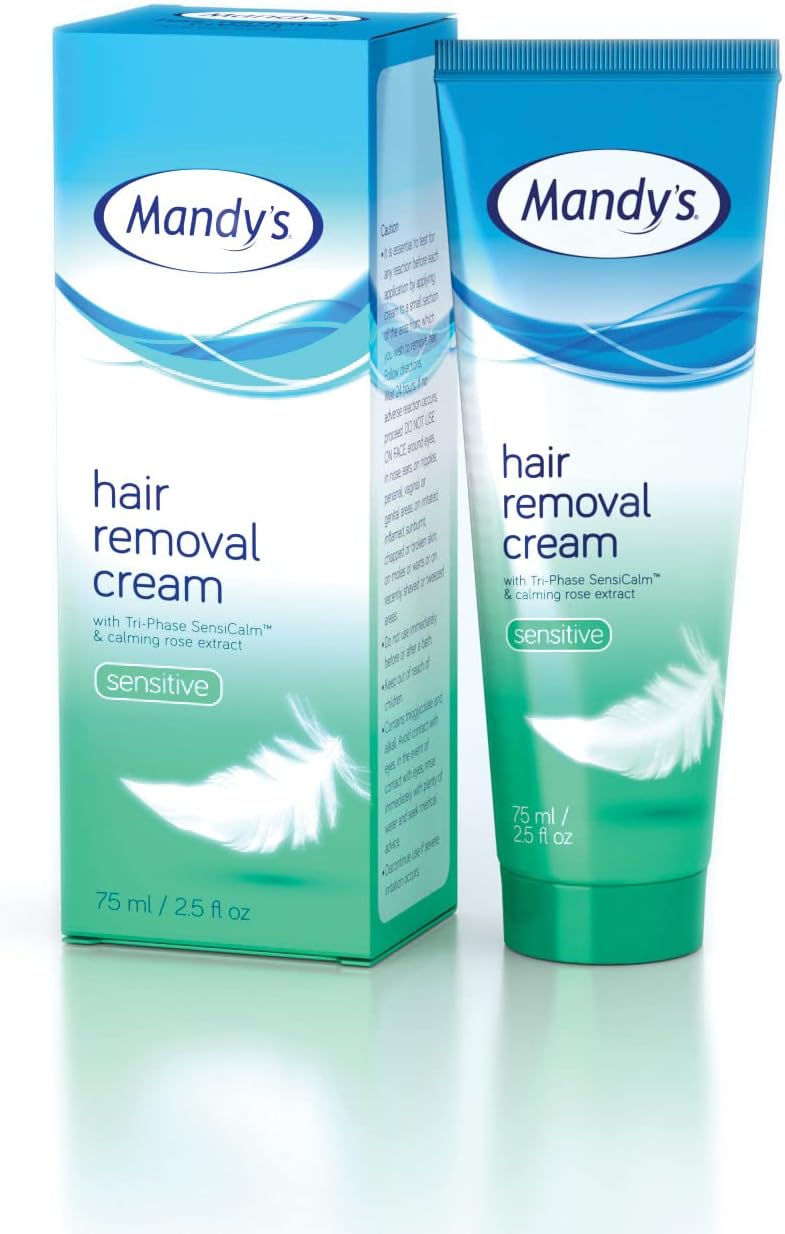 Mandy's Hair Removal Cream Sensitive 75ml –Depilatory Cream for Sensitive and Intimate areas