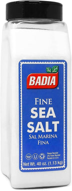 Badia Sea Salt, Fine Ground 40 oz – Pure & All-Natural - Kosher