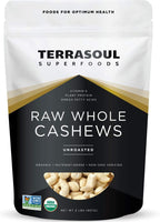 Terrasoul Superfoods Organic Raw Cashews, 2 Lbs, Premium Quality for Snacking, Baking, and Culinary Creations