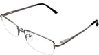 Computer Reading Glasses Mens Womens Half Rim +3.75 Metallic Color Anti Blue-Ray Readers