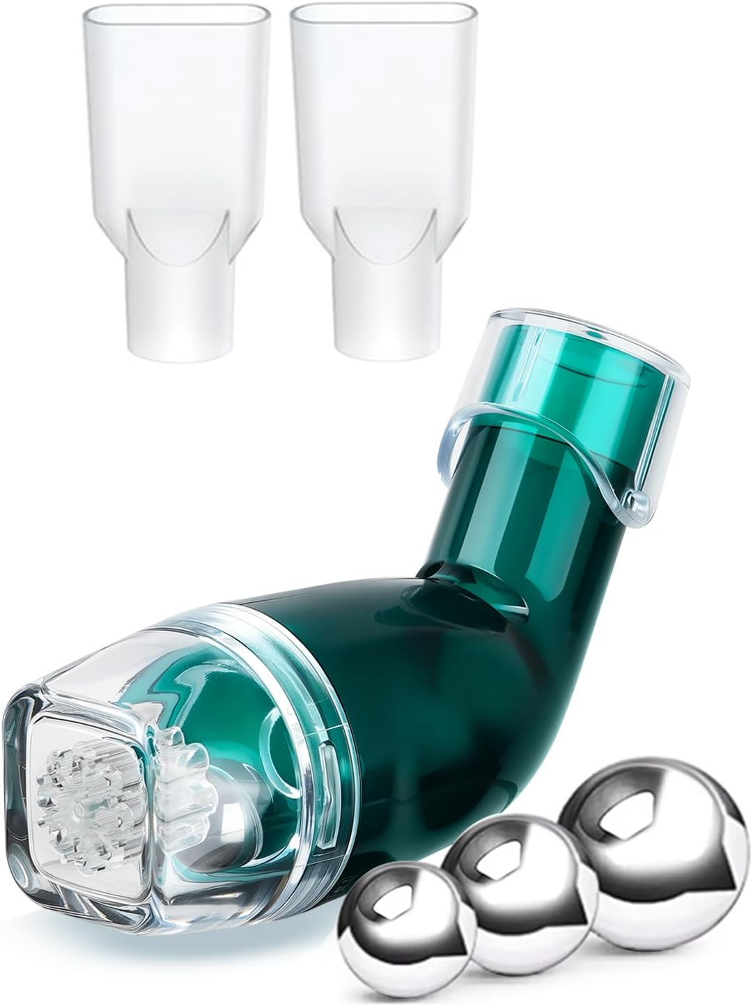 Flutter Valve Device for Lungs, Breathing Exercise Devicefor Lungs, Adjustable Resistance for Natural Mucus Removal, Portable Lung Exerciser Device | Breathing Trainer