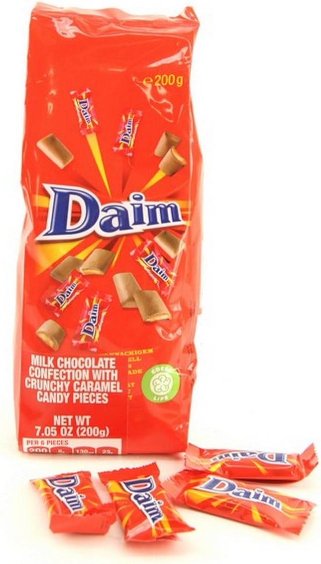 2-Pack Daim Milk Chocolate Covered Crunchy Caramel Candy 7.05-ounce (200g) Bags