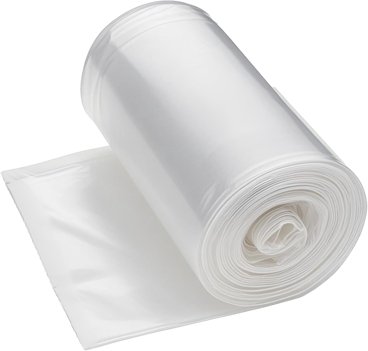 WAIKAS 30 Ggallon Trash Bags, Pack of 10 Large Trash Bags Garbage Bag, 76x93.8cm,33.5g/pc, Unscented, White