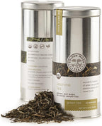 Golden Moon Tea Organic Jasmine Green Tea - Finest Leaves & Flowers - Loose Leaf, Non-GMO - Travel Tin (34 Servings)