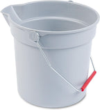 Rubbermaid Commercial 2963-GRAY 10Qt Round Brute Bucket Gray