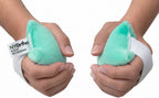 NYOrtho Hand Contracture Cushion 6" x 3" - 2-Pack Palm Grips for Stroke Recovery & Orthopedic Support - Latex-Free, Odor-Control, Sweat-Resistant, Machine Washable Palm Protector with Elastic Strap
