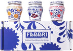 Fabbri Variety Pack Amarena Cherries in Syrup, Strawberries in Syrup and Ginger in Syrup, three jars of 8oz each