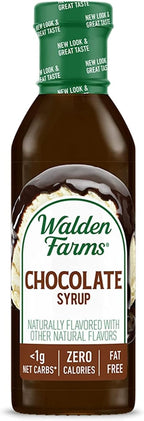 Walden Farms Chocolate Syrup – Perfect for Coffee, Desserts, Ice Cream – Zero Calorie, Sugar-Free, Low Carb, Keto-Friendly, Gluten-Free, Vegan – 12 oz Bottle