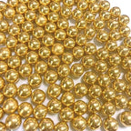 PhilaeEC Gold Pearls 10mm Size Sprinkles for Cake Decoration Edible Candy Baking Cookie Cupcake Toppers Wedding Party Valentines Halloween Christmas Supplies 4.23oz