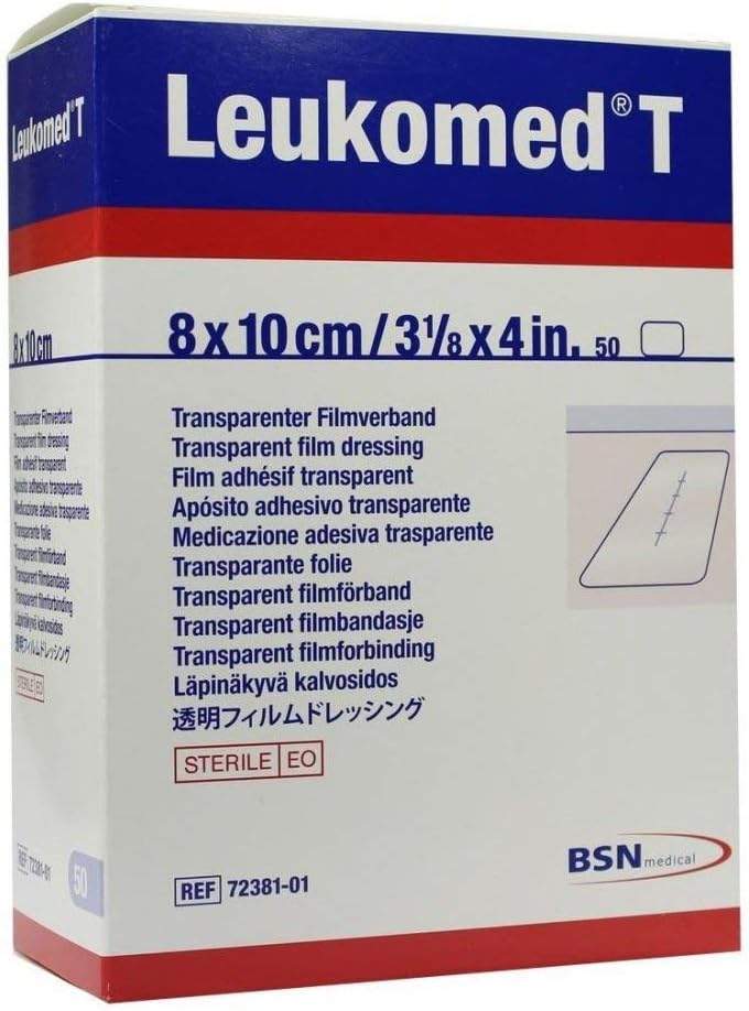 BSN Medical Leukomed T Transparent Wound Dressing, 3.1" x 4", Box of 50