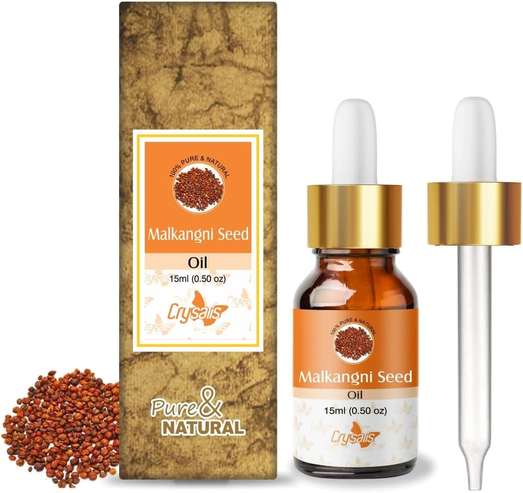 Crysalis Malkangni Seed (Celastrus paniculatus) Oil - 0.51 Fl Oz (15ml)