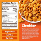 Catalina Crunch Protein Snack Mix with Cheese Crisps - 10g Protein, 2g Sugar per Serving - Good Source of Fiber, Gluten Free - Cheddar, 5.25 Ounce Bag (Pack of 1) - Packaging May Vary