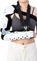 ROM Hinged Elbow Brace,Adjustable Post Op Arm Orthosis Injury Recovery Support,Cubital Tunnel Syndrome,Night Elbow Splint for Men Women,Right
