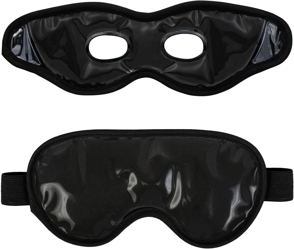 LEOSTEP 2 PCS Cooling Gel Eye Mask Reusable Cold Eye Mask, Frozen Eye Compress Ice Pack, No Freeze, Cool Relaxation, Comfort Snug Fit, Eye Cover Ice Mask with Mineral Mud for Office, Home