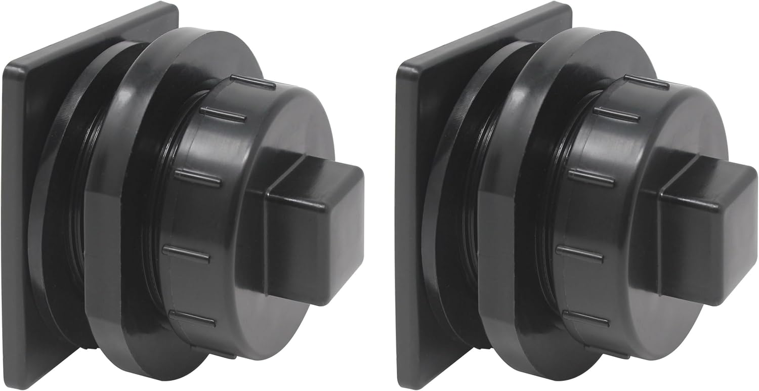 Stock Tank Drain Plug Compatible with Rubbermaid Commercial Stock Tanks - 2 Pack
