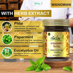 Wangwan Thai Herbal Balm for Back, Neck, Knee, Shoulder, Feet Thai Massage 50g (Pack of 3)