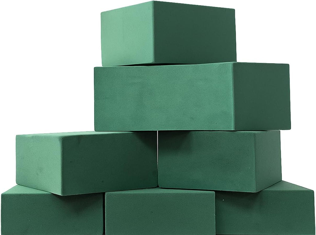 Qaduoduo 6PCS Floral Foam Blocks, High Absorbent Flower Foam, Easy to Cut & Shape, Wet & Dry Use, Odorless, for Wedding Centerpieces, Table Decor & DIY Crafts, Florists & Beginners