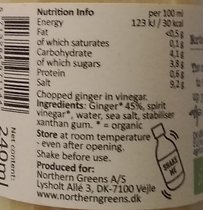 Northern Greens - BIO Liquid Ginger - 8.11oz / 240ml Jar