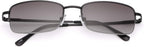 MIRYEA Full Lens Reading Glasses Spring Hinge UV400 Protection Sunglasses Blue Light Blocking Sun Readers for Men and Women